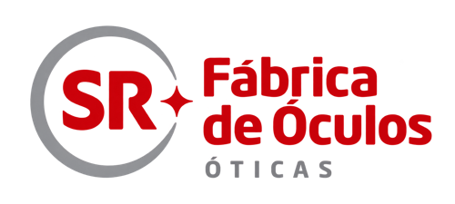 Logotipo atual Óticas SR Fábrica de Óculos